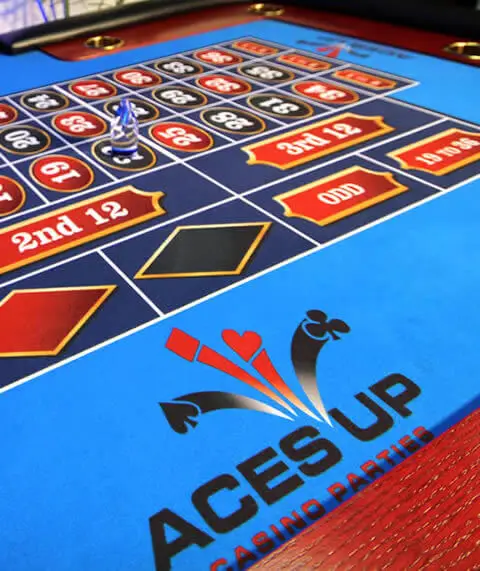 Aces Up Casino Parties Roulette Table
