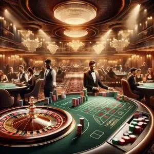 High-end casino equipment at a casino night